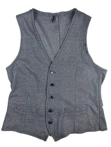 LBM 1911 Vest Small/48, Navy/White jersey weave Cotton