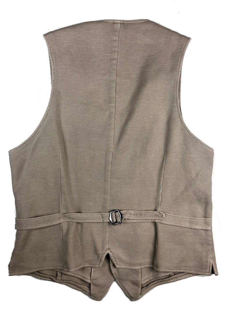 LBM 1911 Vest Large/52, Beige weave Cotton/Linen