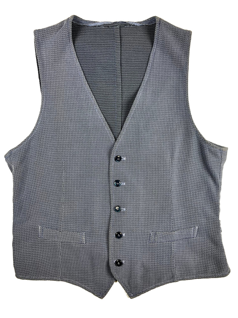 LBM 1911 Vest X-Large/54, Steel blue knit weave Cotton/Nylon