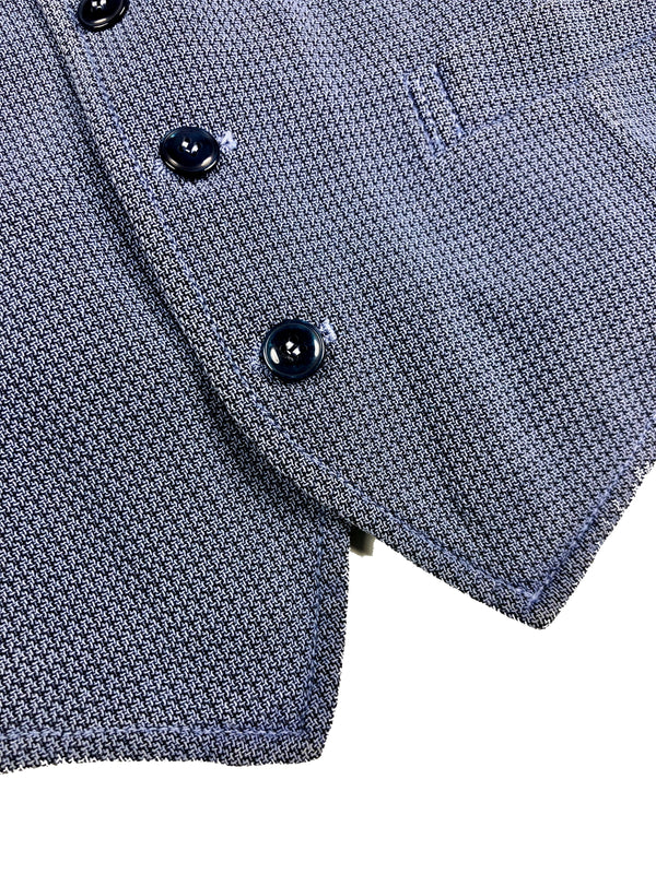 LBM 1911 Vest Large/52, Steel blue knit weave Cotton/Nylon