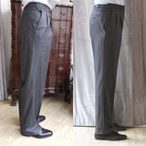 Luigi Bianchi Trousers 38, Black Flat front Relaxed fit Linen
