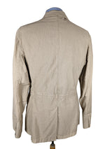 LBM 1911 Field Jacket Medium/Large, Beige Button front Cotton