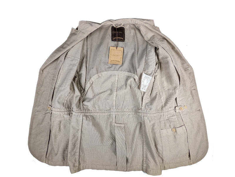 LBM 1911 Field Jacket Medium/Large, Beige Button front Cotton