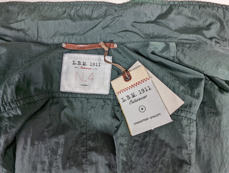 LBM 1911 Field Jacket Large, Forest Green Snap/Zip front Nylon