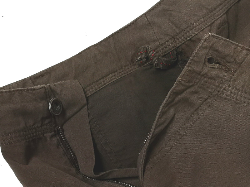 LBM 1911 Shorts, Washed Brown Cargo Pure Cotton