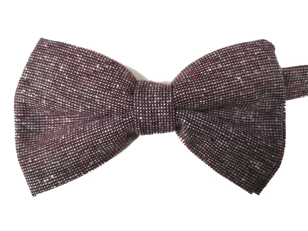 LBM 1911 Bow Tie, Brown weave Wool/Silk