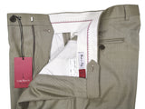 Luigi Bianchi  Trousers 34, Light sage green Pleated front Relaxed fit Wool