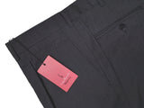 Luigi Bianchi  Trousers 36, Charcoal grey microcheck Pleated front Relaxed fit Wool