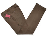 Luigi Bianchi  Trousers 36, Medium brown Flat front Relaxed fit Wool