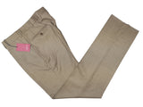 Luigi Bianchi  Trousers 36, Tan m?lange Flat front Tailored fit Wool