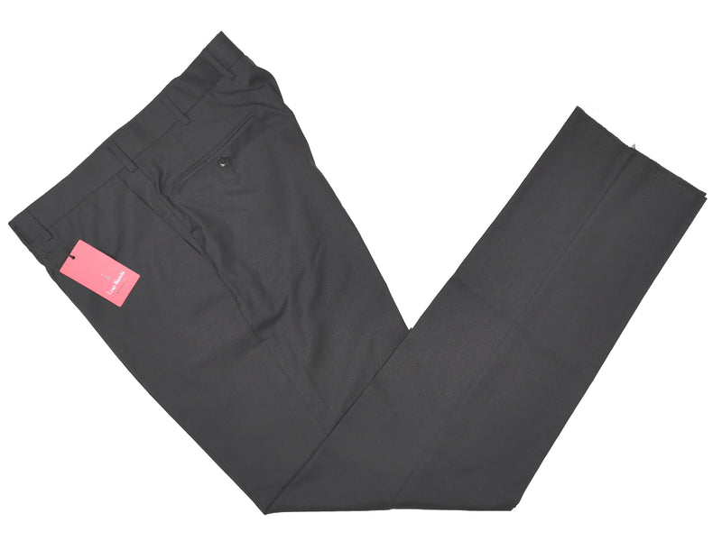 Luigi Bianchi  Trousers 38, Charcoal grey Flat front Tailored fit Wool
