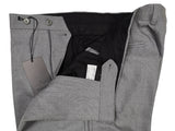 Luigi Bianchi  Trousers 37/38, Light grey Flat front Slim fit Wool
