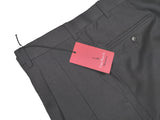 Luigi Bianchi  Trousers 40, Charcoal Pleated front Relaxed fit Wool