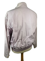 LBM 1911 Jacket Medium, Lavender Zip front Blouson Washed cotton