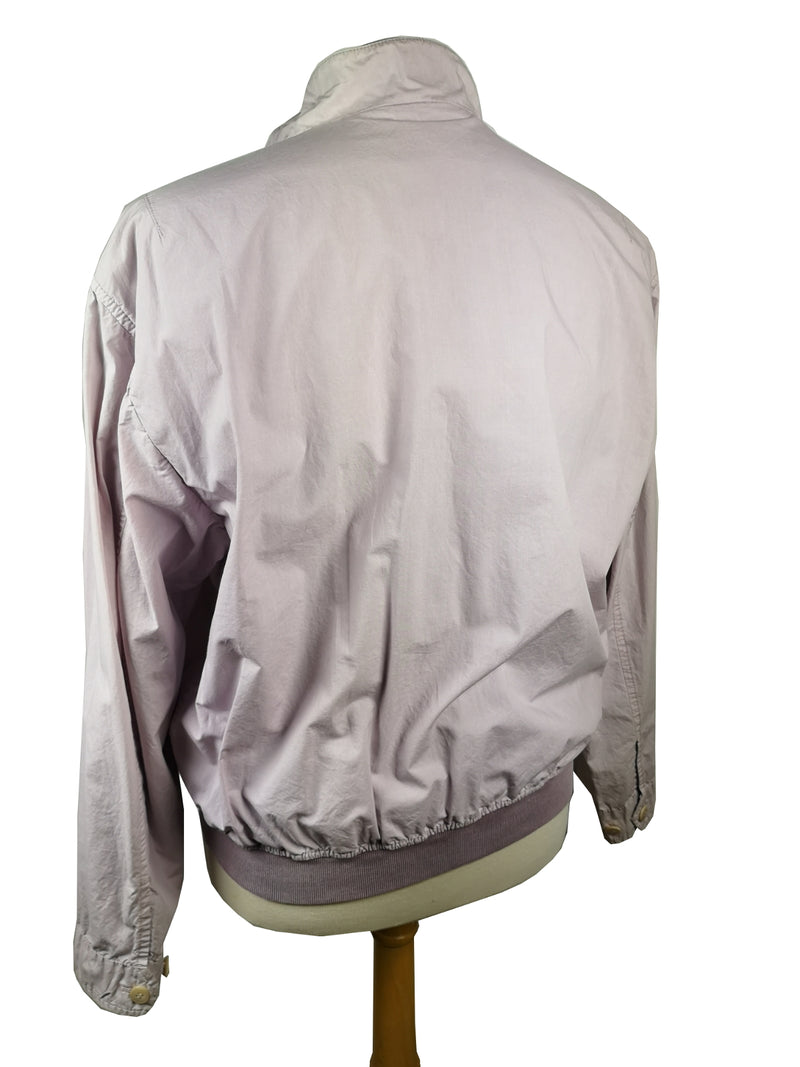 LBM 1911 Jacket Medium, Lavender Zip front Blouson Washed cotton