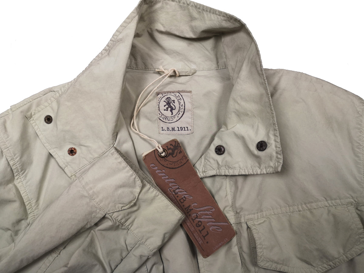 LBM 1911 Field Jacket Medium, Beige Zip/Snap front Polyurethane 