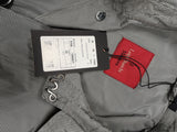 Luigi Bianchi  Trench Coat Large, Grey micro check Button front Polyester
