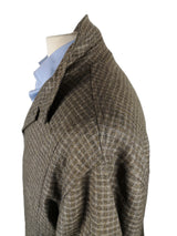 LBM 1911 LUBIAM Coat Medium/Large, Taupe check Wool/Cashmere