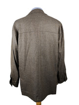 LBM 1911 LUBIAM Coat Medium/Large, Taupe check Wool/Cashmere