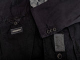Luigi 1911 Sport Jacket 44R, Navy blue 3-button Washed cotton