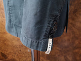 Luigi 1911 Sport Jacket 45/46R, Forest green 2-button Washed cotton