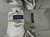 Luigi Bianchi Lubiam Suit 42R Light taupe green 3-button Wool