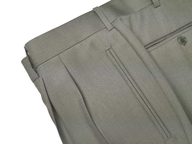 LUBIAM Luigi Bianchi Suit 42L, Light taupe green 3-button Wool