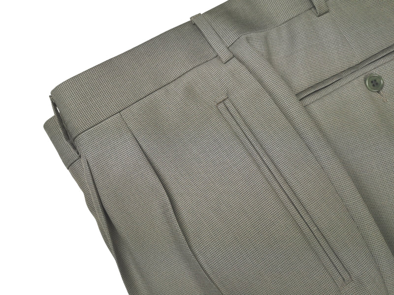 LUBIAM Luigi Bianchi Suit 41R, Light taupe green 3-button Wool