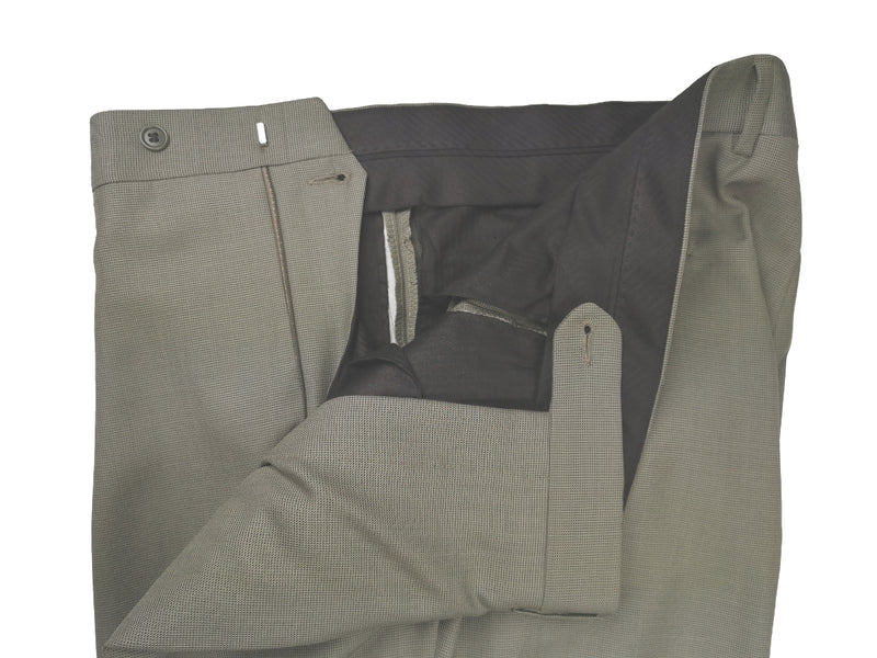 LUBIAM Luigi Bianchi Suit 41R, Light taupe green 3-button Wool