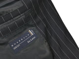 Luigi Bianchi Suit 42R Damaged, Navy pinstripes 3-button Guabello wool 150s