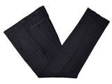 Luigi Bianchi Suit 42R Damaged, Navy pinstripes 3-button Guabello wool 150s