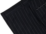 Luigi Bianchi Suit 42R Damaged, Navy pinstripes 3-button Guabello wool 150s