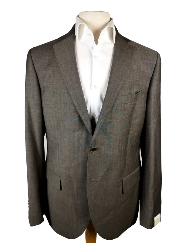 Luigi Bianchi Suit 43/44R, Taupe 2-button Wool