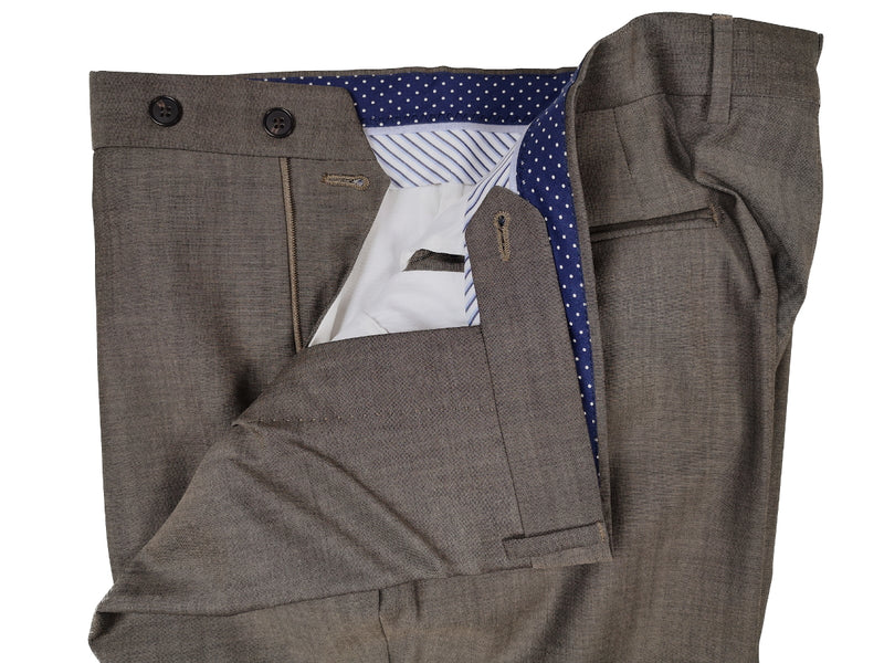 Luigi Bianchi Suit 43/44R, Taupe 2-button Wool