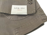 LBM 1911 Suit 45/46R, Washed taupe micro herringbone 2-button Cotton blend