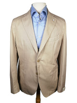 LBM 1911 Suit 41/42R, Stone beige basketweave 2-button Cotton