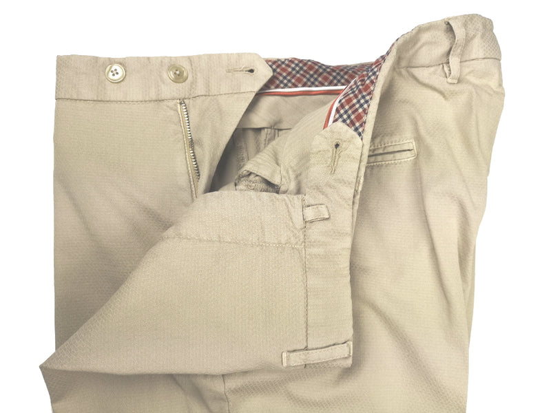 LBM 1911 Suit 41/42R, Stone beige basketweave 2-button Cotton