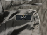 Luigi Bianchi Suit 40R, Medium grey stripe 3-button REDA Wool 110s