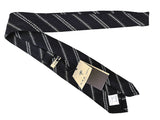 LBM 1911 Tie, Dark navy striped 7cm Wool