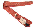 LBM 1911 Tie, Soft orange small paisleys 7cm Silk