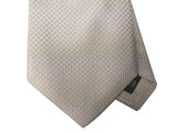 Luigi Bianchi Tie, Light silver weave Pure silk