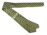 Luigi Bianchi Tie, Pale yellow green clovers Silk/Cotton