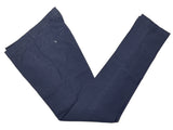 LBM 1911 Trousers 31/32, Washed blue plaid Flat front Slim fit Cotton/Linen/Mohair