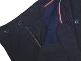 LBM 1911 Trousers 31/32, Washed blue plaid Flat front Slim fit Cotton/Linen/Mohair