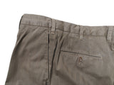 LBM 1911 Trousers 34 Dark taupe herringbone Flat front Tailored fit Cotton blend