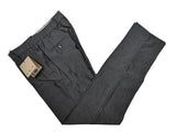 Luigi Bianchi  Trousers 36, Dark blue-grey Flat front Tailored fit Cotton Blend