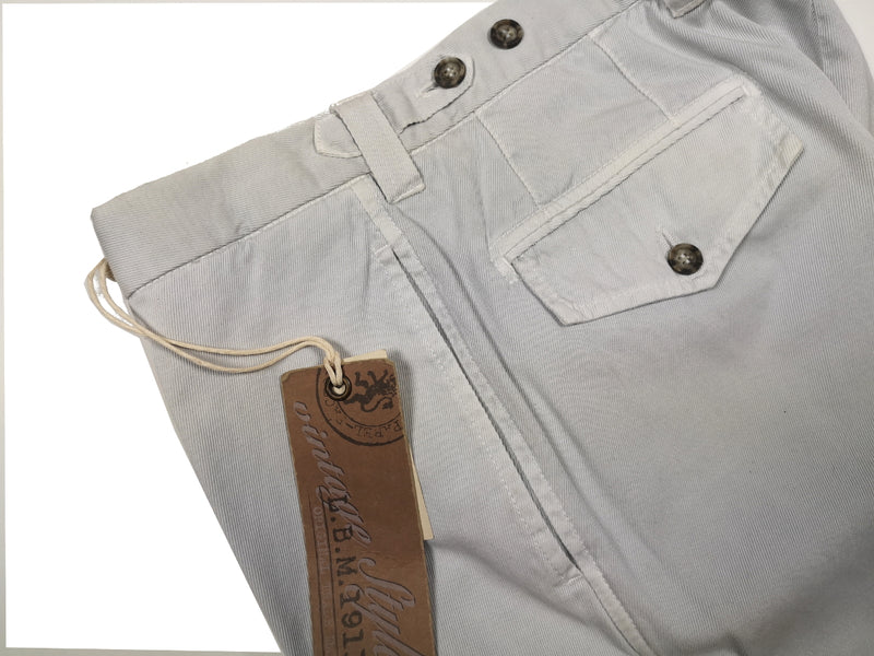 LBM 1911 Trousers 34, Stone grey Flat front Tailored fit Cotton