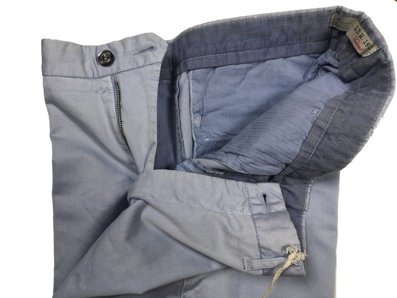 LBM 1911 Trousers 36, Pale blue Flat front Tailored fit Cotton
