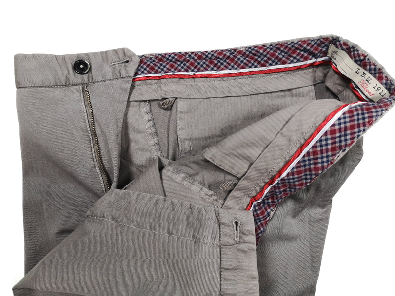 LBM 1911 Trousers 36, Steel grey Flat front Tailored fit Cotton/Elastane