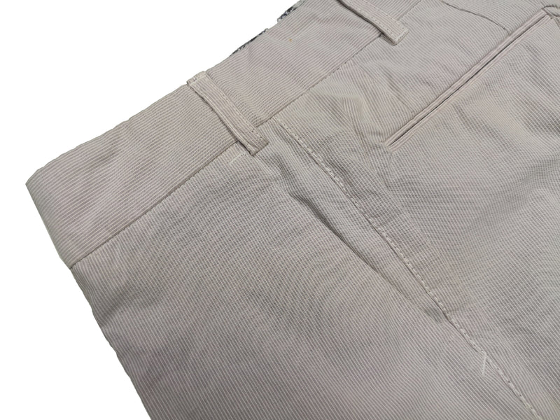 LBM 1911 Trousers 34, Stone beige Flat front Tailored fit Cotton/Elastane